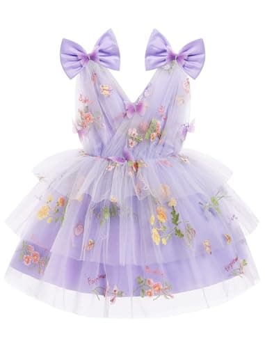 Butterfly Theme Toddler Girls Party Dress