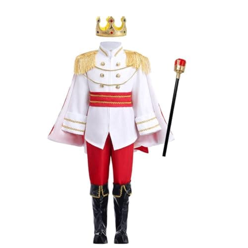 Prince Charming Costume for Boys - Royal Outfit for Dress-Up Parties and Halloween (120cm)