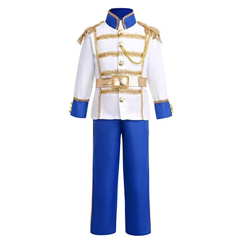 FYMNSI Boys King Prince Charming Costume - Halloween and Christmas Knight Cosplay Outfit