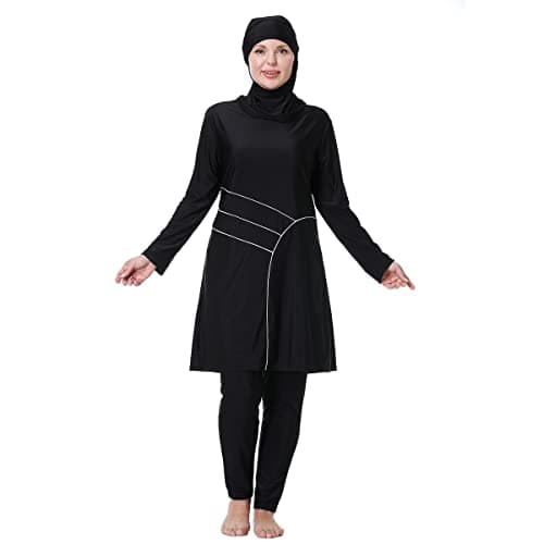 IMEKIS Modest Women's Plus Size Muslim Burkini Swimwear Set