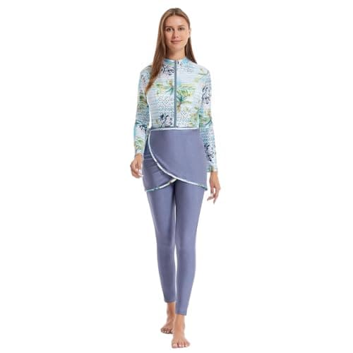 IMEKIS Women's Muslim Burkini Swimwear with Cap_cover-Up