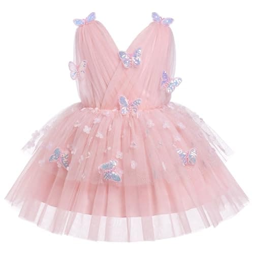 Butterfly Birthday Dress for Toddler Girls
