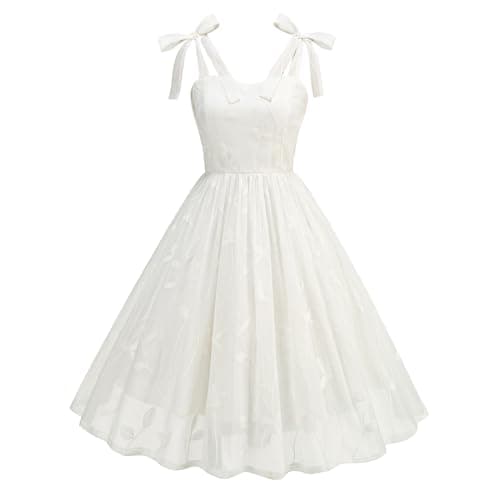 Vintage Embroidered Floral Tulle Prom Dress for Women