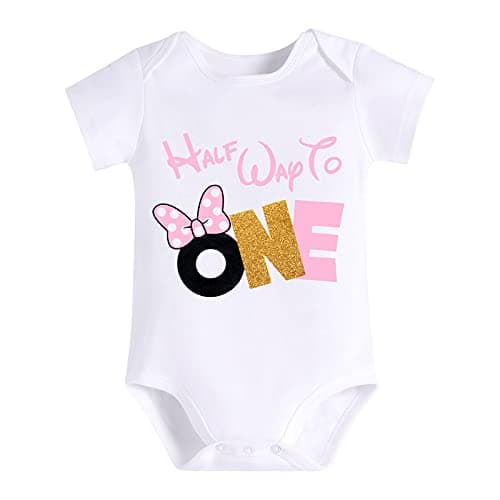 IMEKIS Baby Girls 1st Birthday Tutu Romper with Polka Dots & Mouse Ears Costume