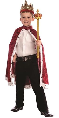 America King Crown & Robe - Kids Costume - One Size Fits Most