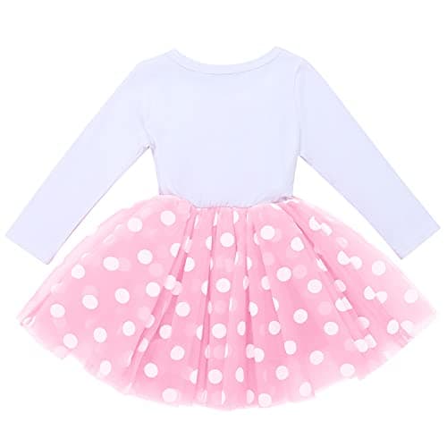 IMEKIS Baby Girl 1st 2nd 3rd Birthday Tutu Dress with Polka Dots