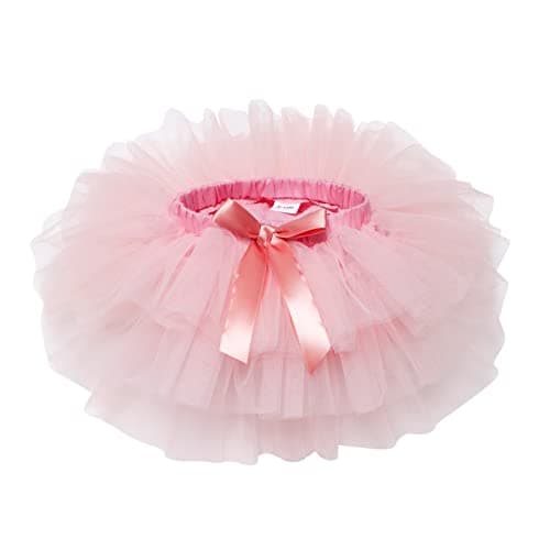 Weixinbuy Baby Girl 1st Birthday Outfit with Tulle Romper + Tutu + Flower Headband