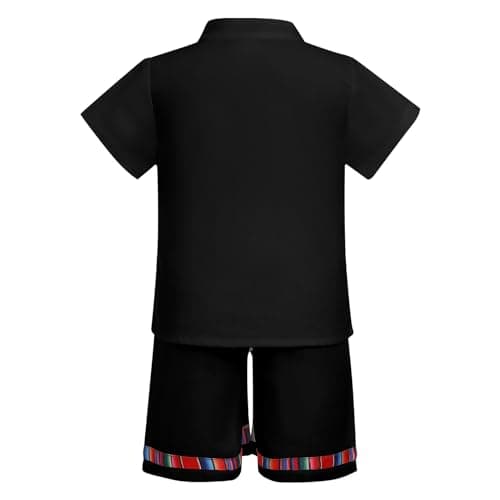 IMEKIS Boys Mexican Traditional Outfit with Shorts Birthday Party Clothes
