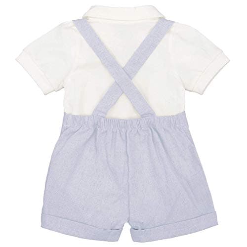 IMEKIS Baby Boy Baptism Outfit with Bowtie and Shorts