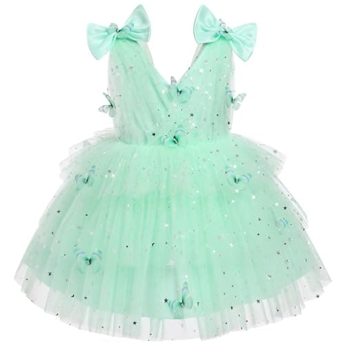Butterfly Theme Toddler Girls Party Dress