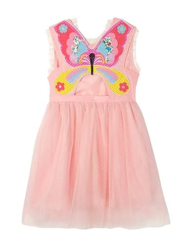 Minitaylor Girls' Casual Sleeveless Dresses Back Cutout Elastic Waist Pattern
