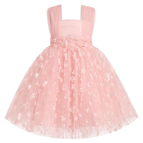 AWIBMK 3D Butterfly Tulle Tutu Dress for Baby Girls Birthday Party