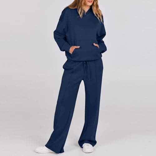 MXTPOV Women's Long-Sleeve Oversized Hoodie & Sweatpants Tracksuit