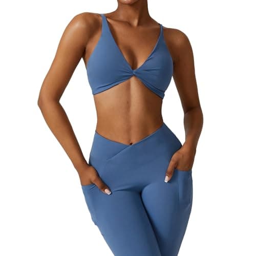 ABOCIW Women's High Waist Legging & Sports Bra Workout Set