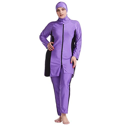 IMEKIS Modest Women's Plus Size Muslim Burkini Swimwear Set