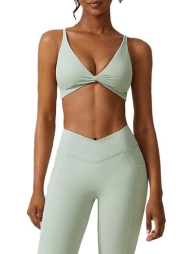 ABOCIW Women's High Waist Legging & Sports Bra Workout Set