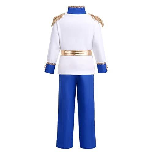FYMNSI Boys King Prince Charming Costume - Halloween and Christmas Knight Cosplay Outfit