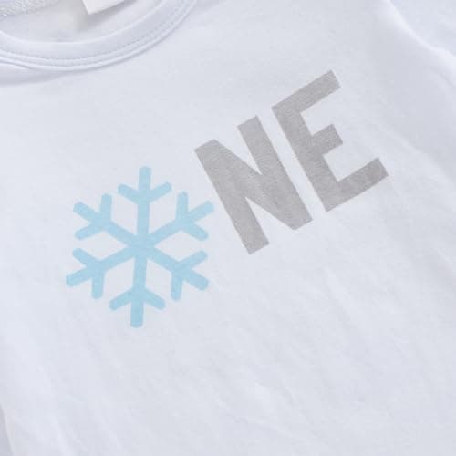 Filgrox Winter 1st Birthday Outfit - Snowflake Romper & Headband