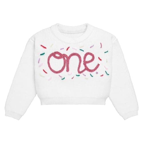 IBTOM CASTLE Embroidery Knitted Pullover Sweaters for Baby Boys & Girls
