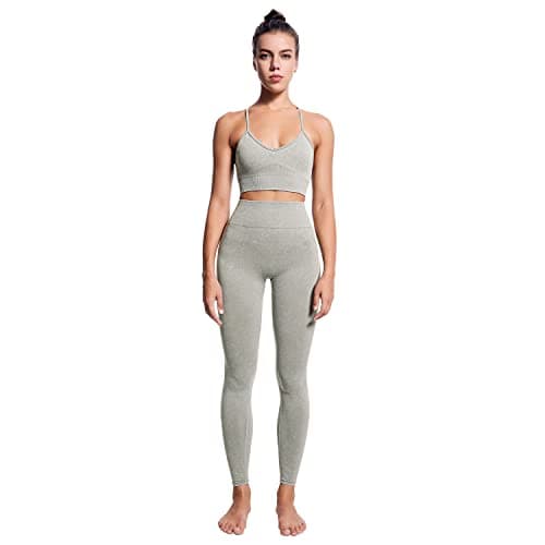 Lingdu Women's Yoga Outfits 2 piece Set