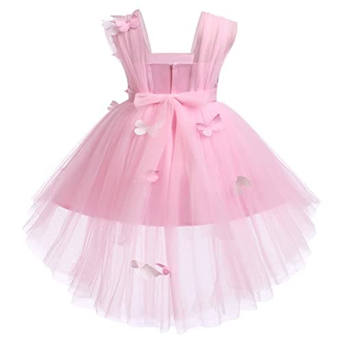 IDOPIP Toddler Flower Girl Sequins Bowknot Tutu Dress for Princess Events