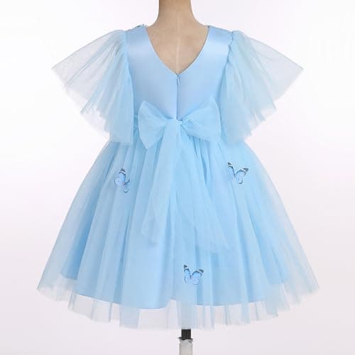 IMEKIS Kids Princess Butterfly Dress for 3-8T Wedding Party Photo Shoot