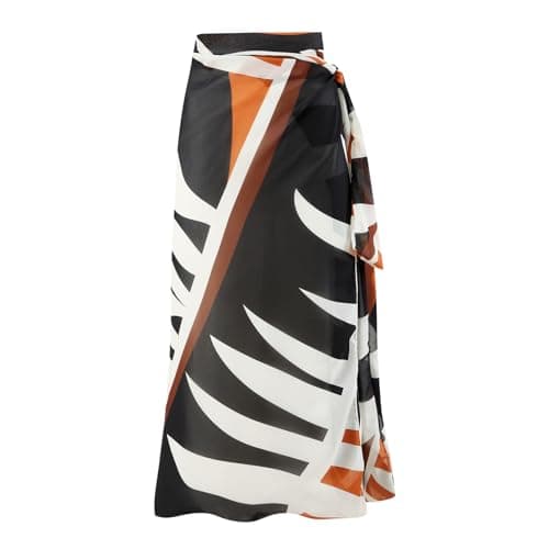 Women's One-Piece Swimsuit with Cover-up Sarong - Beach Outfit