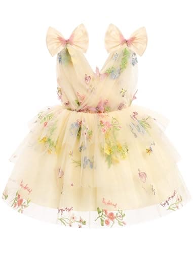 Butterfly Theme Toddler Girls Party Dress
