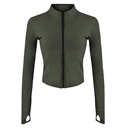 Lviefent Women's Lightweight Full Zip Running Jacket for Slim Fit Yoga Workout