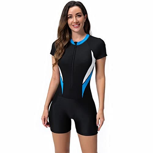 Women's UV Protection Rash Guard Swimsuit with Floral Print