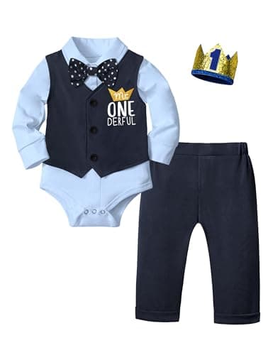 Mr One-derful Baby Boy Birthday Outfit
