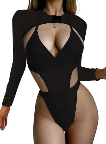 Ella Lust Rave Bodysuit & Crop Top - Neon Mesh Festival Outfit