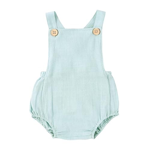 IBTOM CASTLE Baby First Birthday Sleeveless Corduroy Romper Cake Smash Outfit