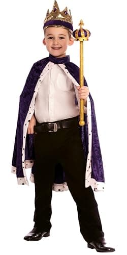 America King Crown & Robe - Kids Costume - One Size Fits Most