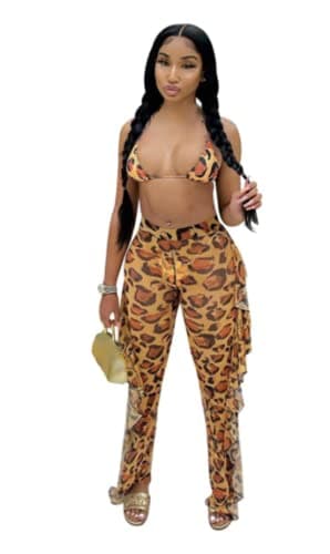 ECHOINE Women's Mesh Beach Jumpsuit Swimwear