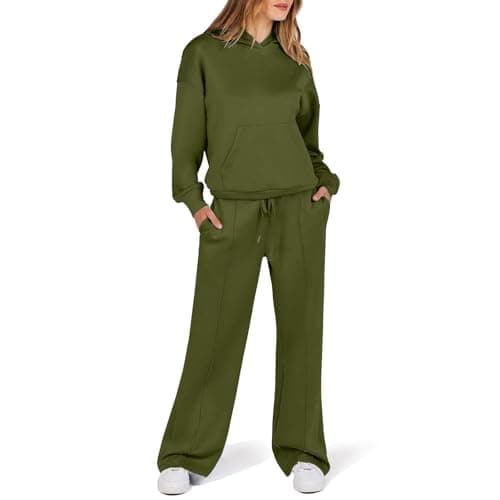 MXTPOV Women's Long-Sleeve Oversized Hoodie & Sweatpants Tracksuit