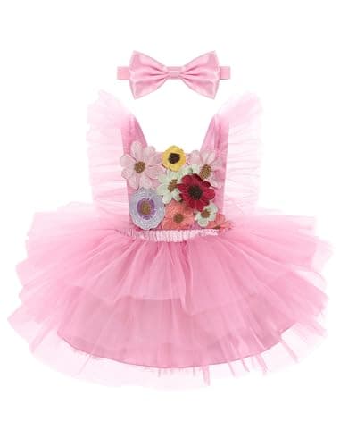 IMEKIS Toddler Girls St Patrick's Day Easter Princess Dress with Headband