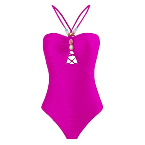 Women's One Piece Swimsuit with Sarong Set