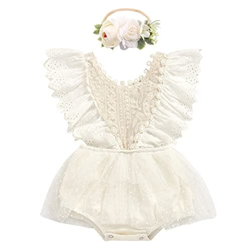 FYMNSI Baby Girl 1st Birthday Tutu Dress Floral TullePhoto Shoot Clothes