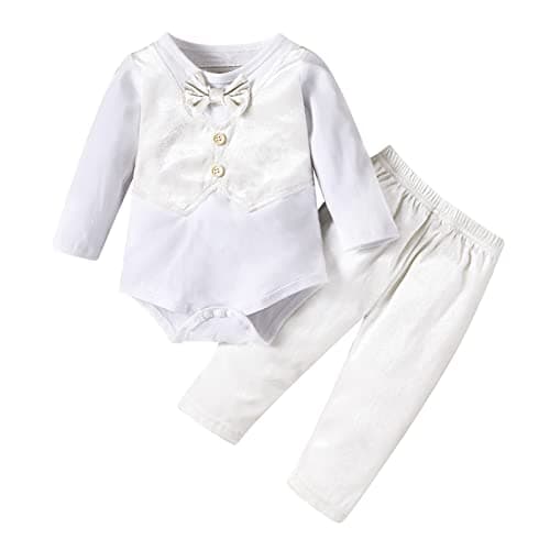 Newborn Baby Boy Velvet Christening Outfit - Gentleman Suits