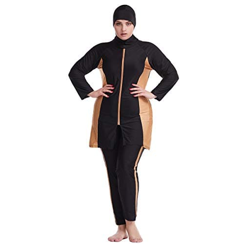 IMEKIS Modest Women's Plus Size Muslim Burkini Swimwear Set