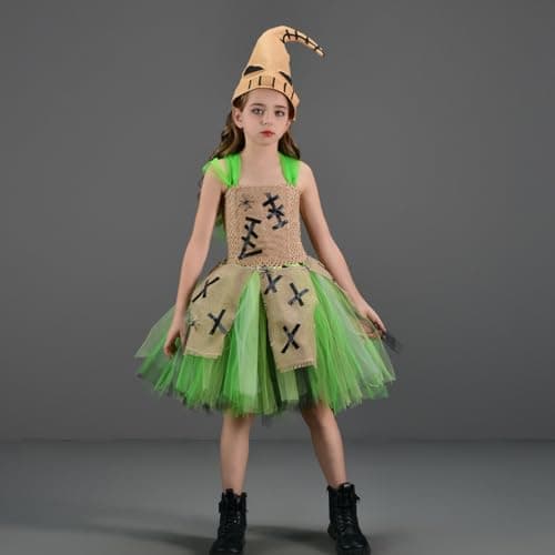 Halloween Ghost Costume Tutu Dress for Toddler Girls