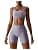 Workout Sets for Women 2 Piece Twist Front Halter Sports Bras High Waist Booty Shorts Exercise Gym Yoga Outfit