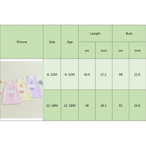GOOCHEER Baby Girl Cake Embroidery One-Year-Old Dress