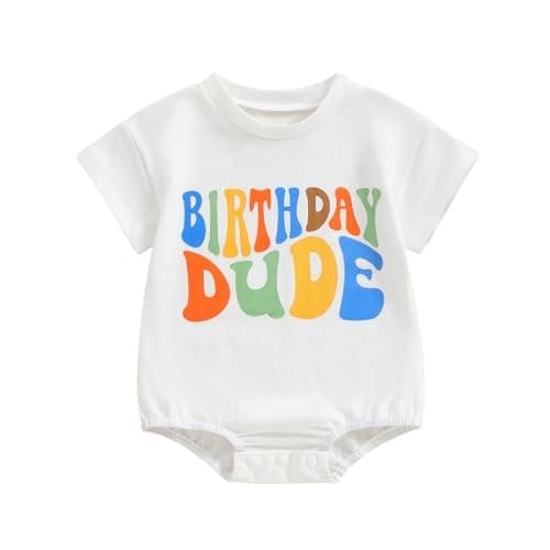 Kayotuas Baby Boy Girl Half/1st Birthday Outfit Romper