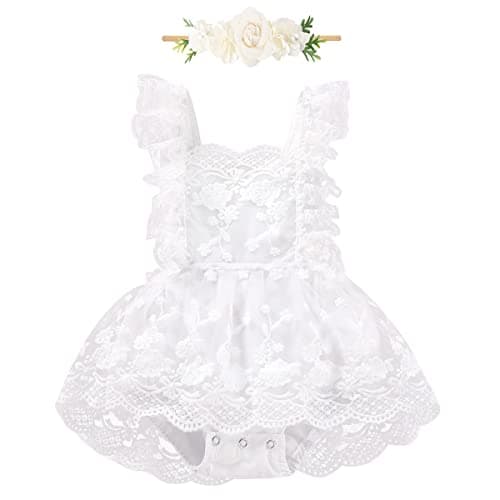 FYMNSI Baby Girl 1st Birthday Tutu Dress Floral TullePhoto Shoot Clothes