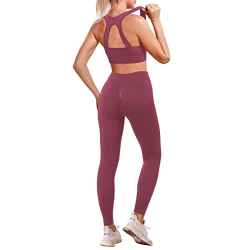 Lingdu Women's Yoga Outfits 2 piece Set