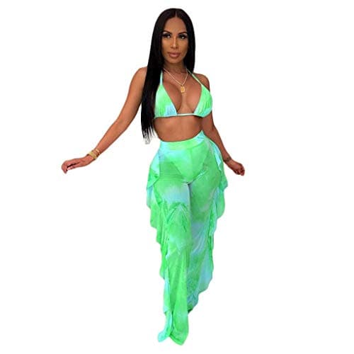 ECHOINE Women's Mesh Beach Jumpsuit Swimwear