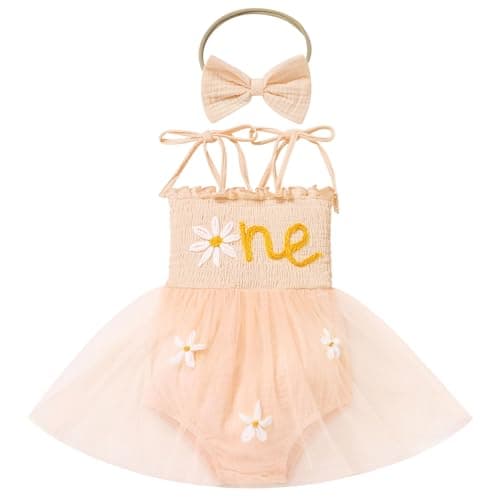 Baby Girl Strawberry Birthday Outfit: Boho Romper Dress with Headband for Summer Cake Smash Photoshoot