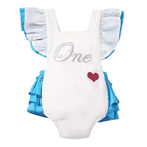IMEKIS Baby Girls Boho Lace Romper Dress Newborn Outfits